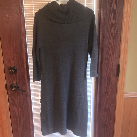 Cowl Neck Sweater Dress - Picture 4 of 4